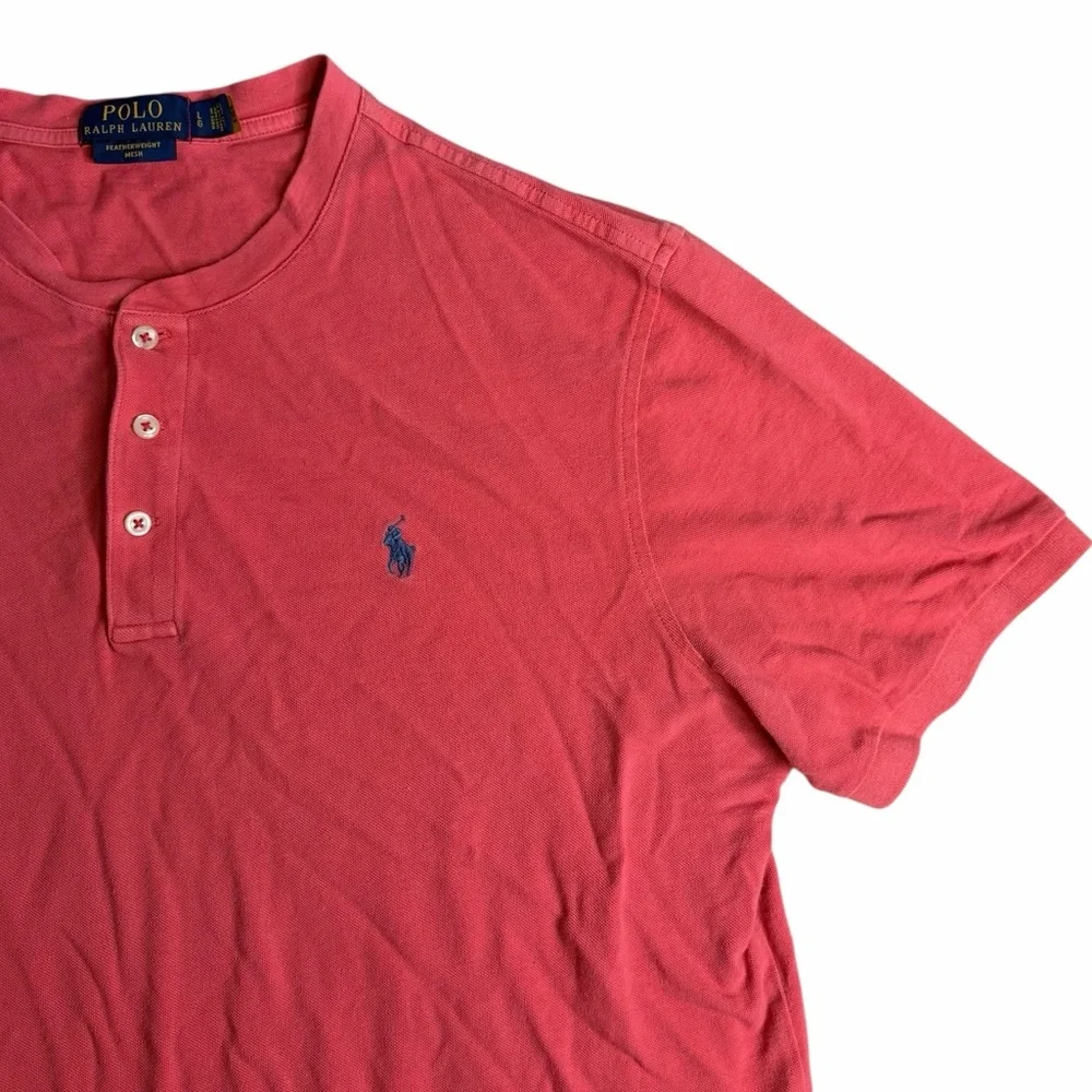 Polo Ralph‎ Lauren Featherweight Mesh Henley Shirt Large